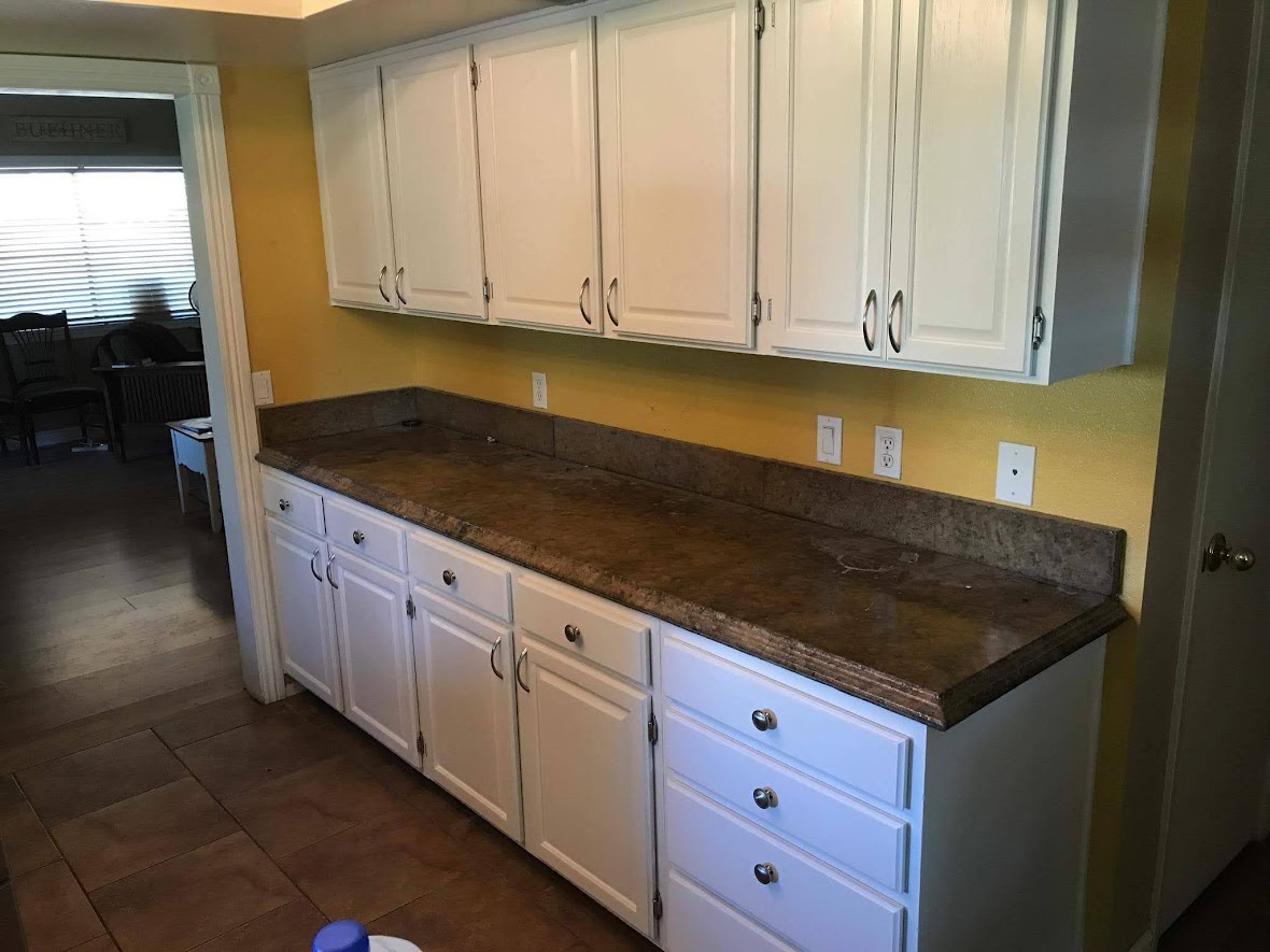 Sideboard Wall Refinish - After